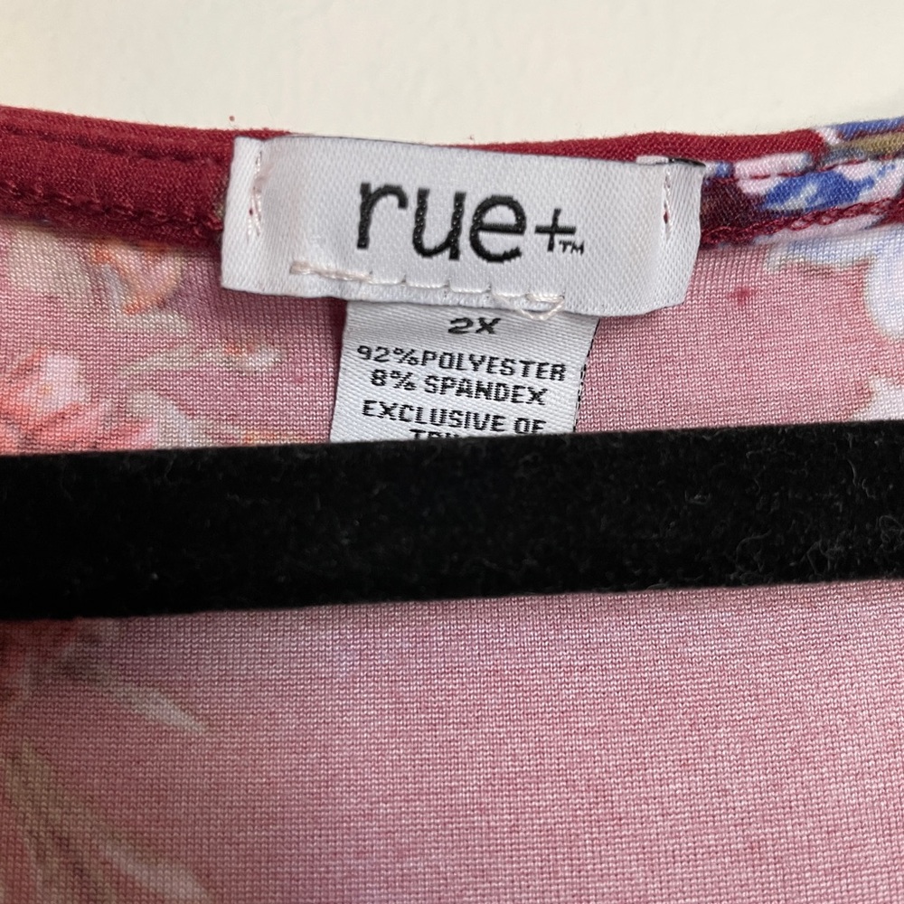 Rue21 Burgundy Floral Midi Dress - Picture 5 of 5